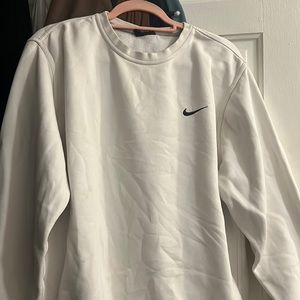 Nike white crewneck